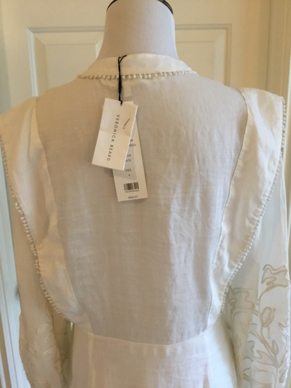 Veronica beard white embroidered linen dress / Brand new with tag - Picture 14 of 16